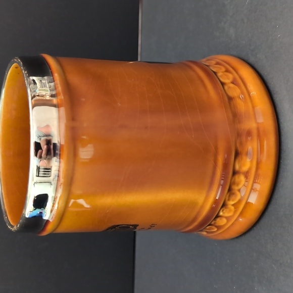 Vintage Lord Nelson Silent Night Pottery Beer Stein, Tan/Silver. - Picture 4 of 10